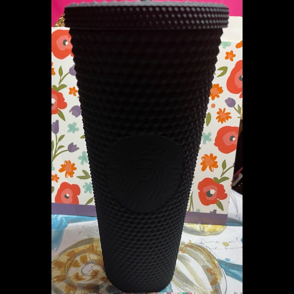 Starbucks- black matte studded Venti Tumbler!